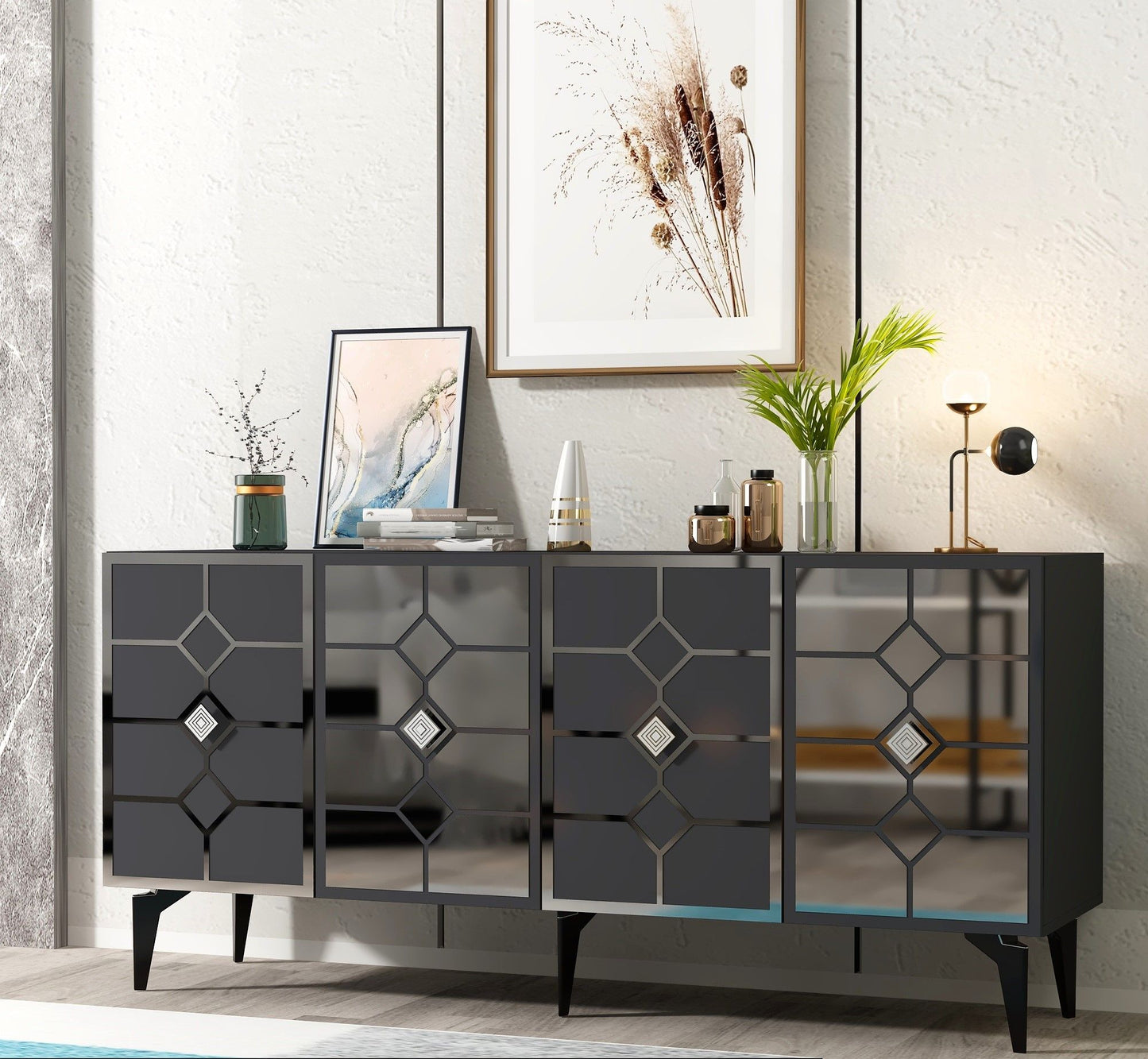 Irmak - Anthracite, Silver - Console