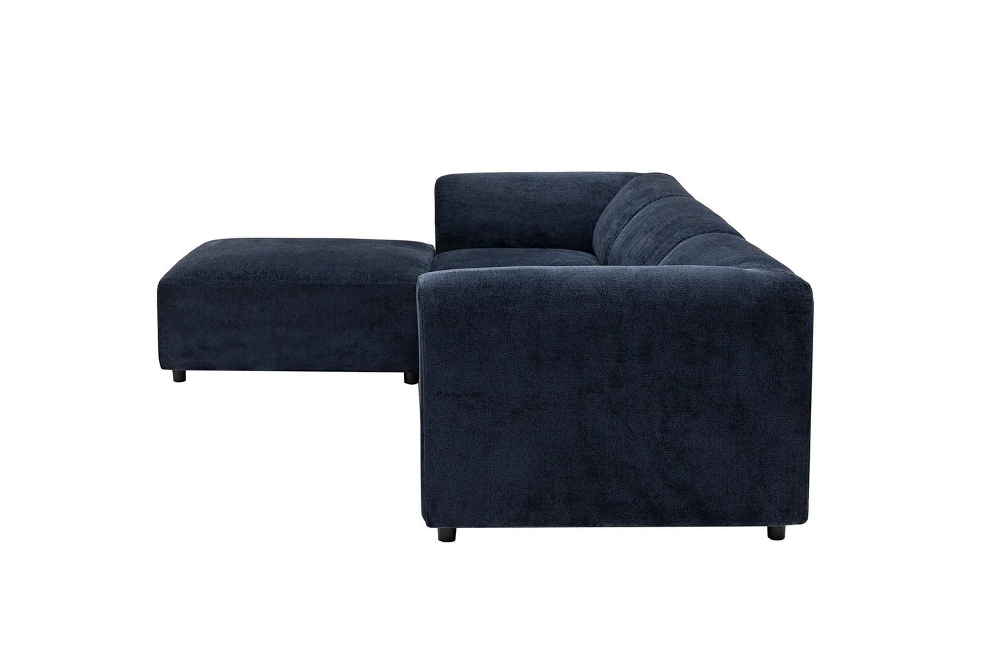Alpha Left - Navy Blue - Corner Sofa