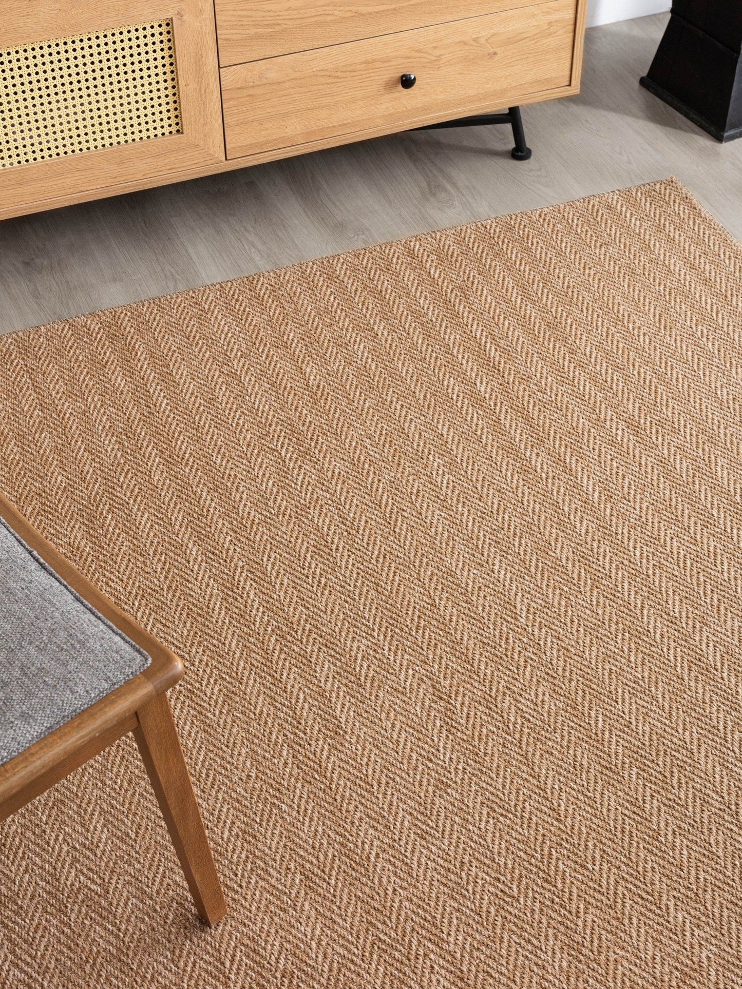 0503 Jut - Brown - Carpet (160 x 230)