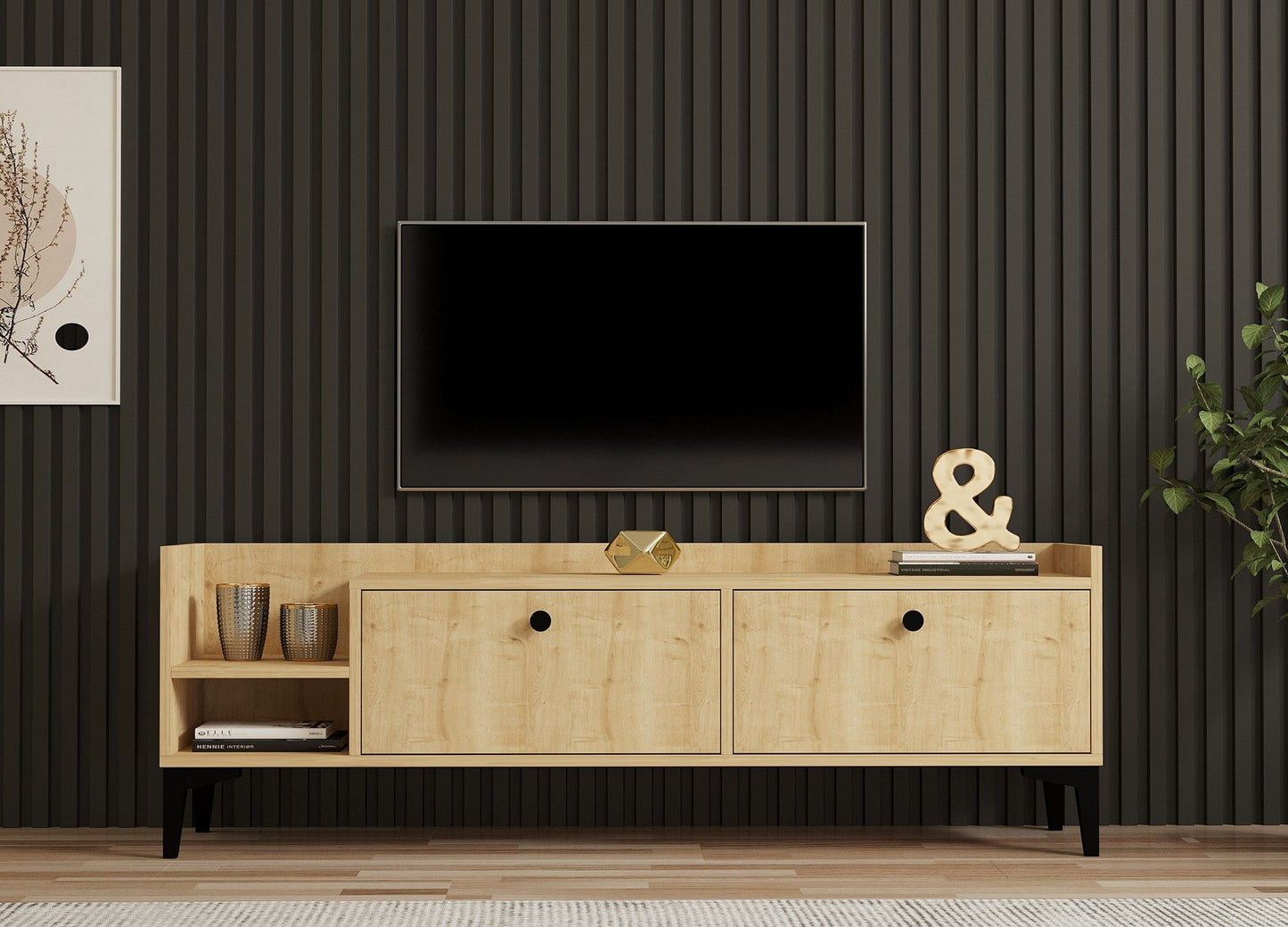 Heflin - Sapphire Oak - TV Stand