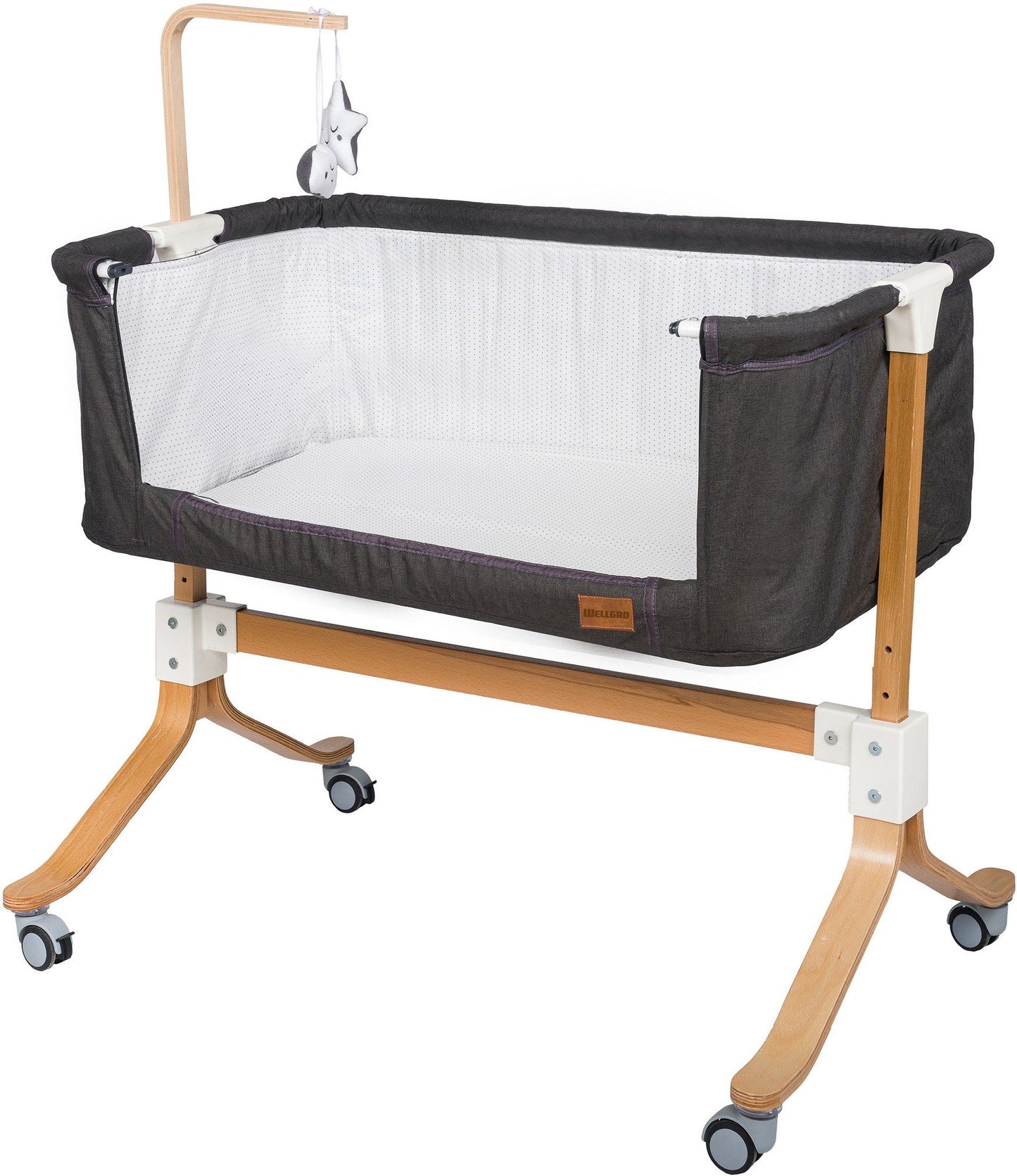 Wooden - Dark Grey - Cradle