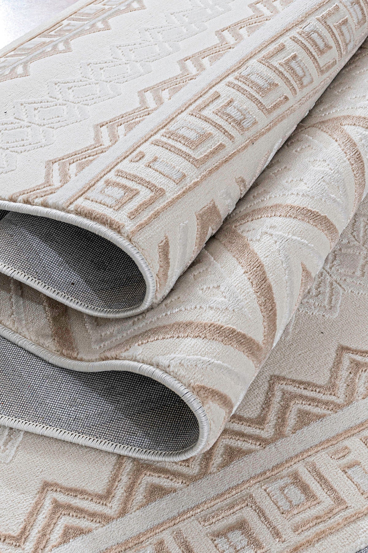 Moda 1520 - Cream, Beige - Carpet (80 x 300)