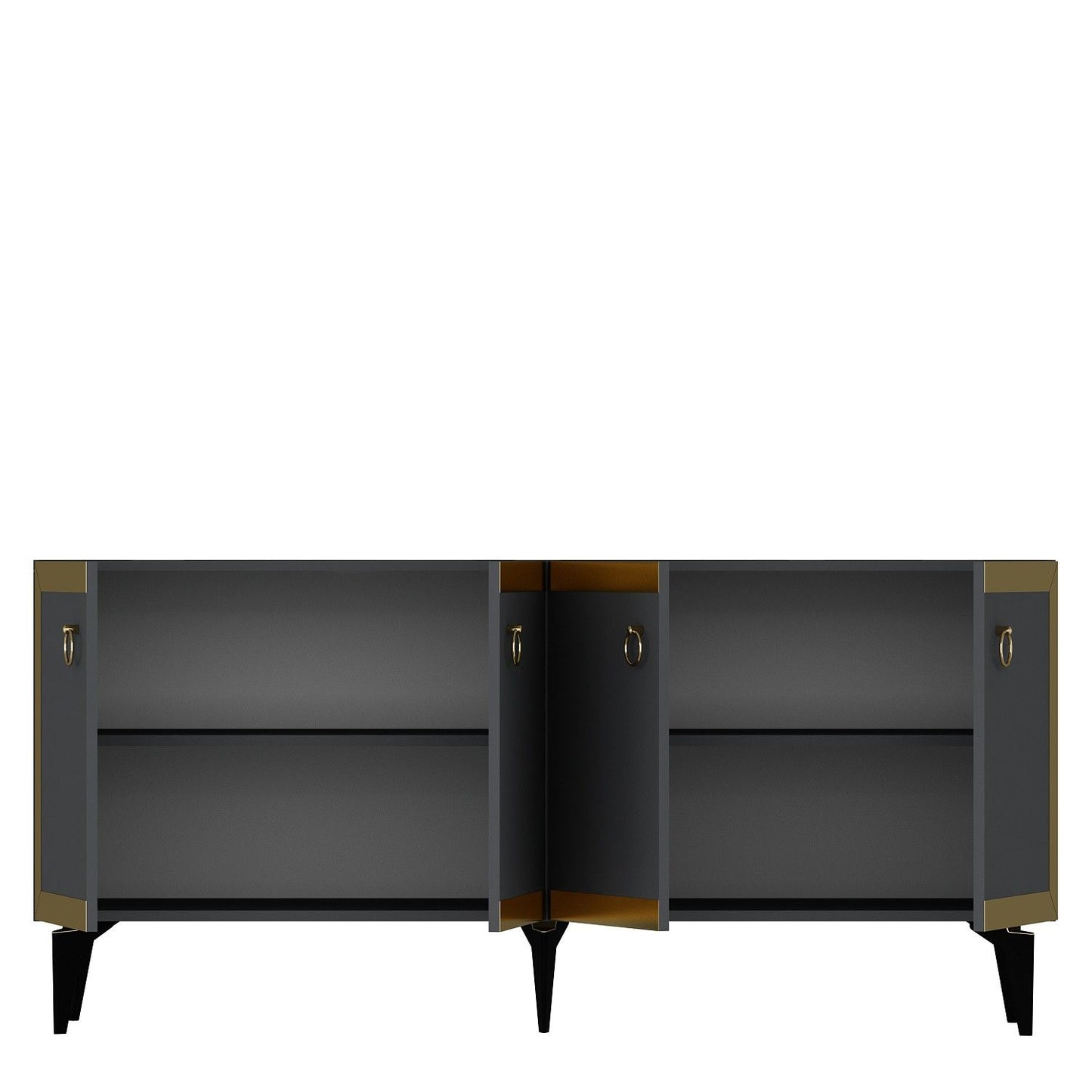 Ponny - Anthracite, Gold - Console