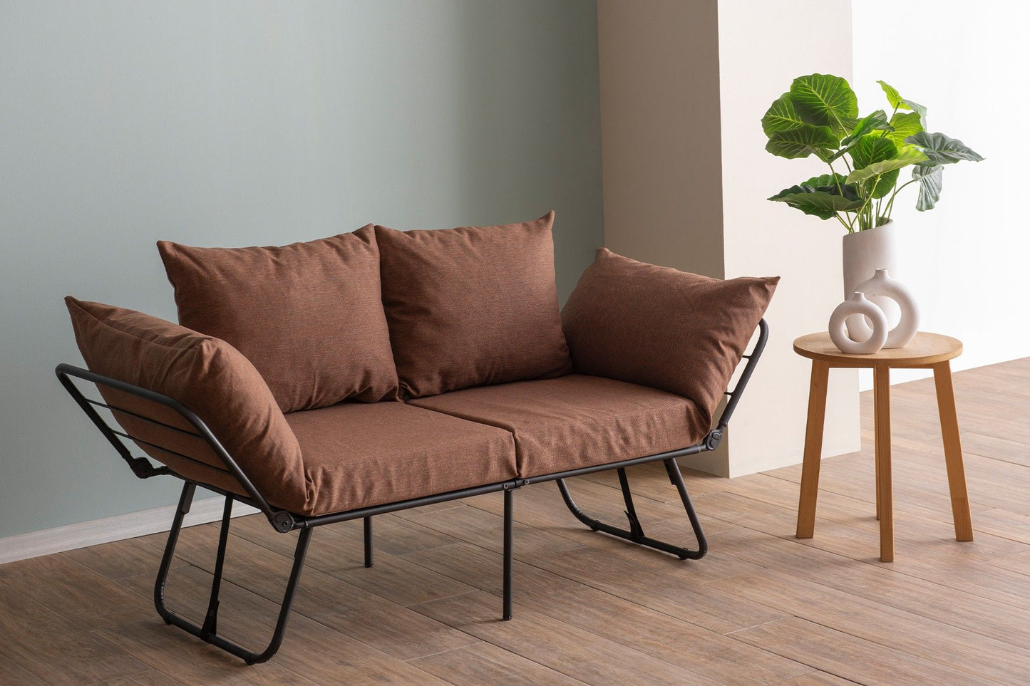 Viper 2-Seater - Light Brown - 2-Seat Sofa-Bed