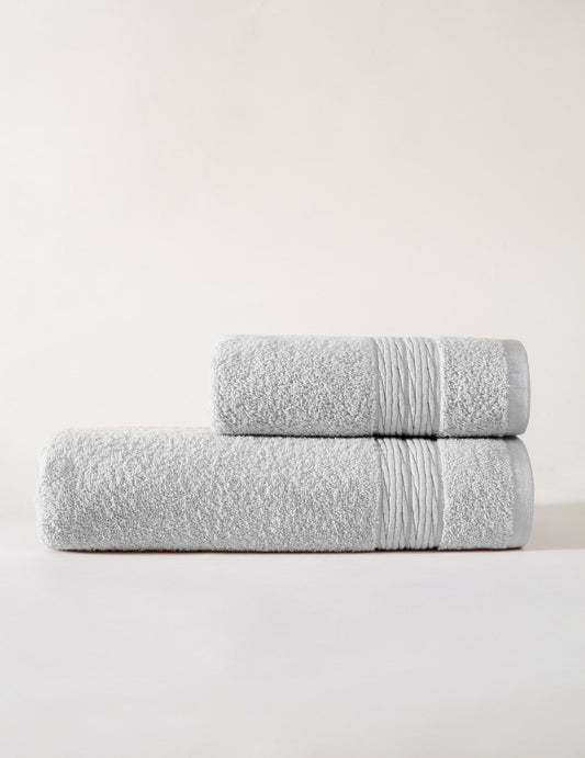 Colorful Twist - Grey - Towel Set (2 Pieces)