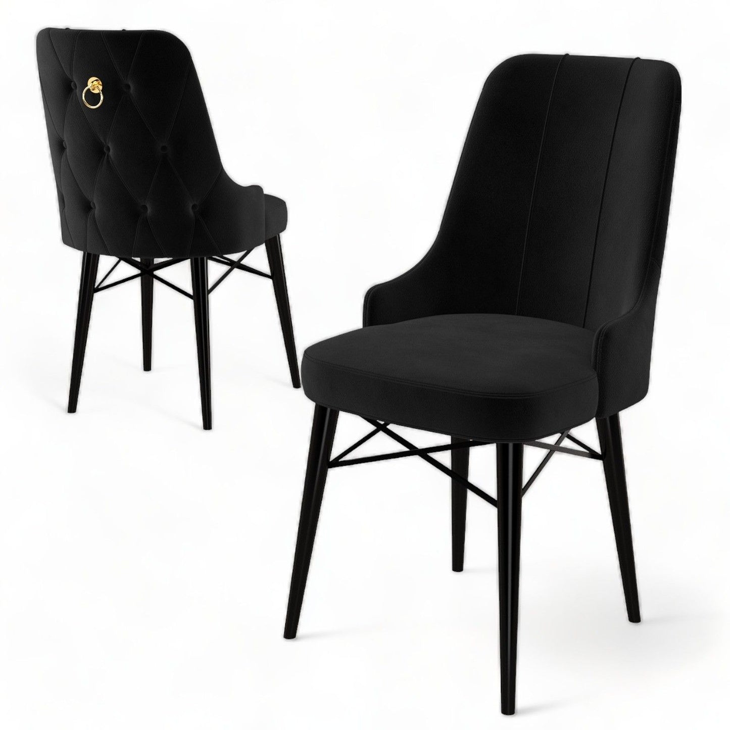 Pare - Black - Chair Set (4 Pieces)