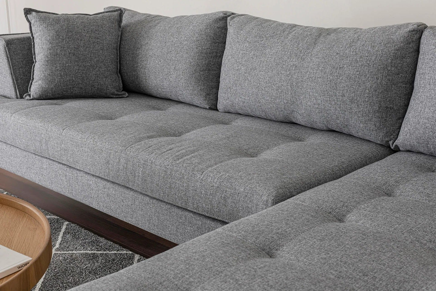 Bobo Right - Light Grey - Corner Sofa
