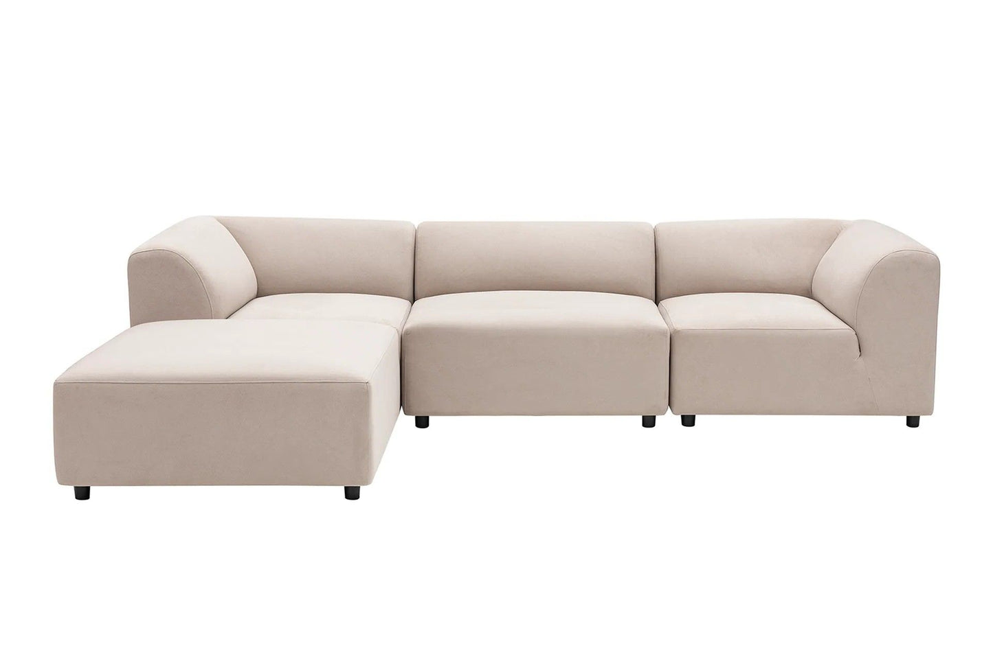 Alpha Left - Cream - Corner Sofa