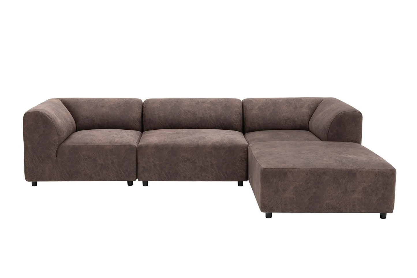 Alpha Right - Brown - Corner Sofa