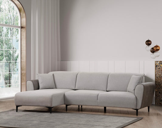 Aren Left - Grey - Corner Sofa-Bed