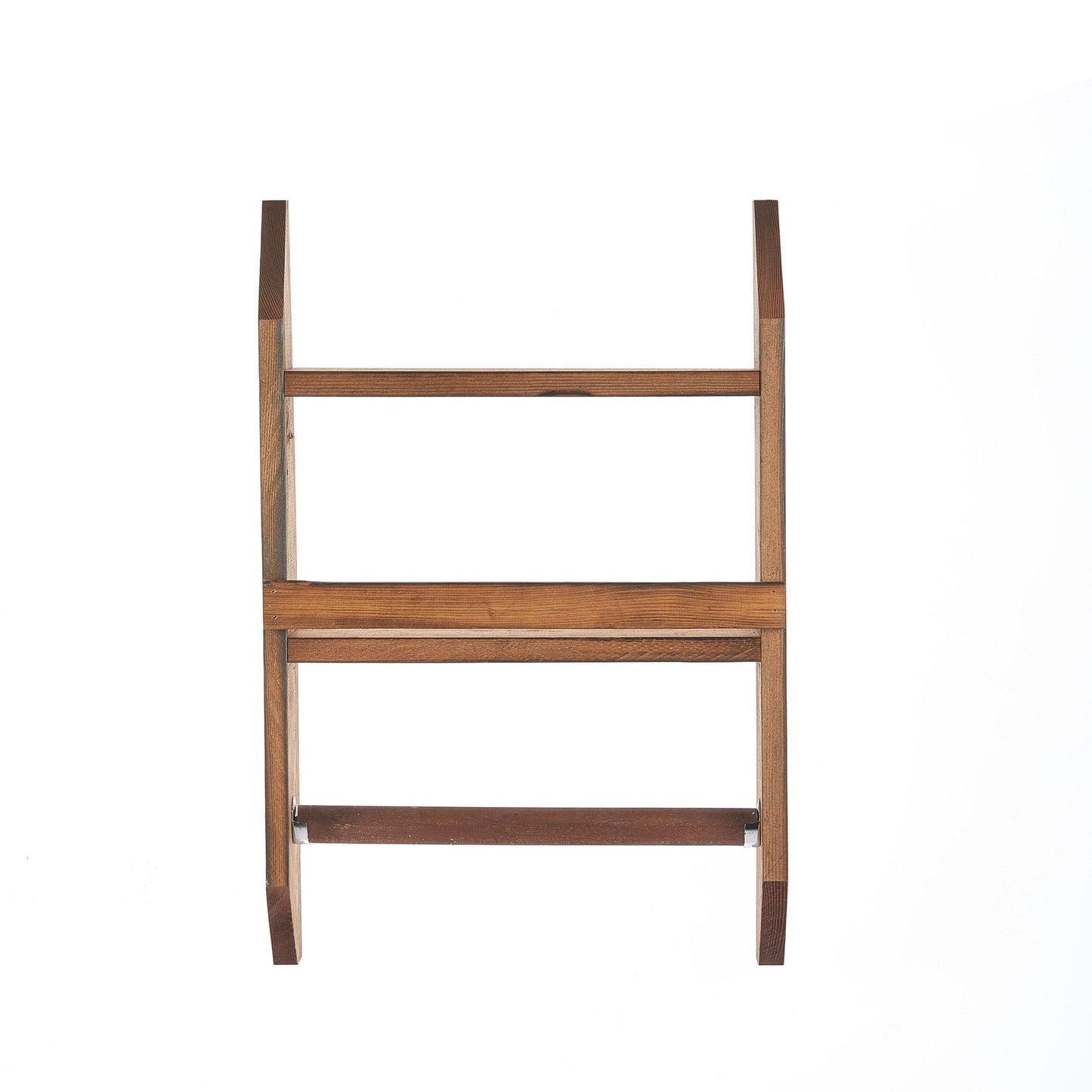 Spice Rack & Towel Hanger - Wooden Shelf