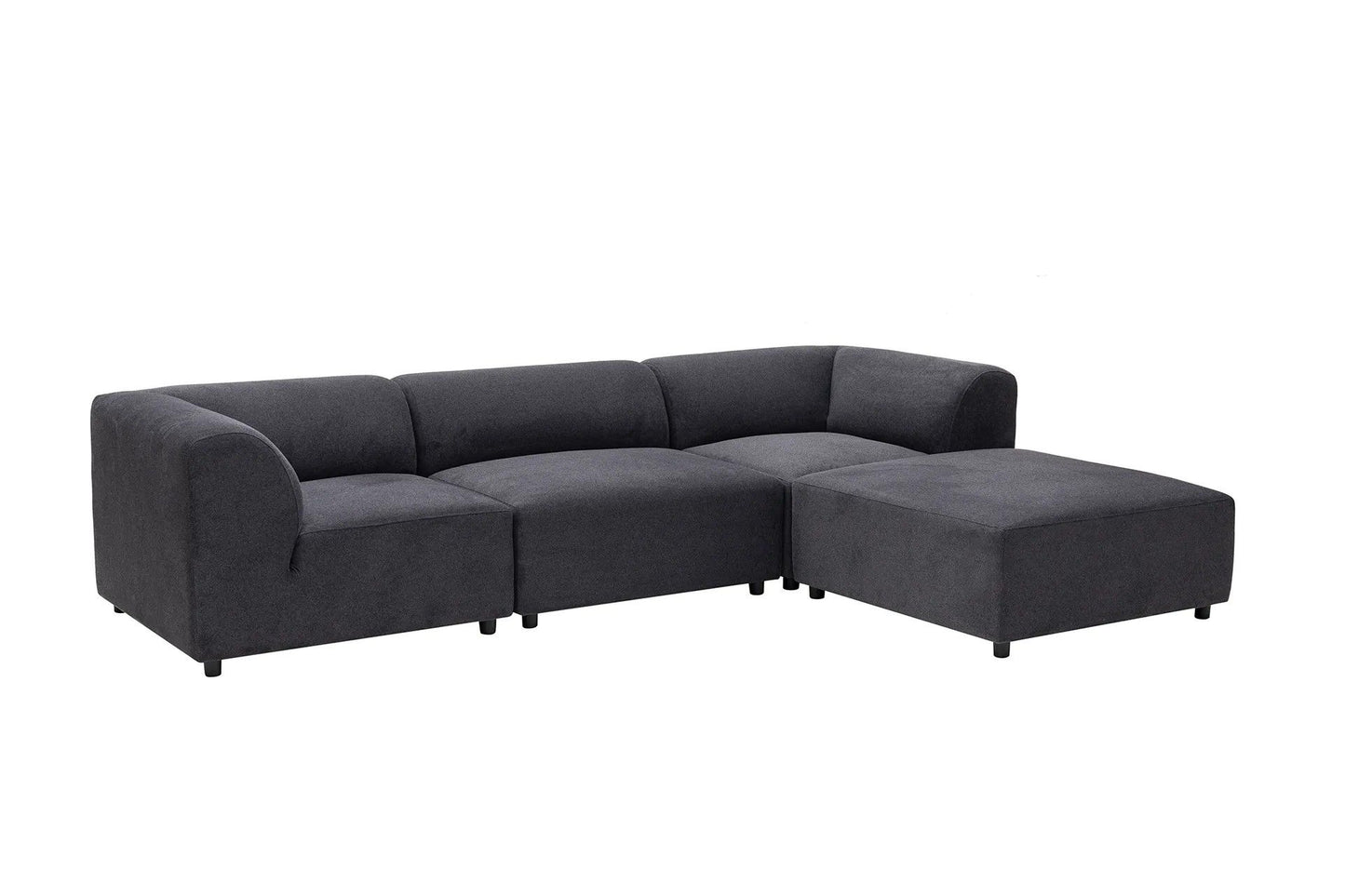 Alpha Right - Anthracite - Corner Sofa