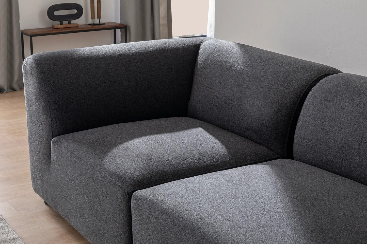 Alpha Right - Anthracite - Corner Sofa