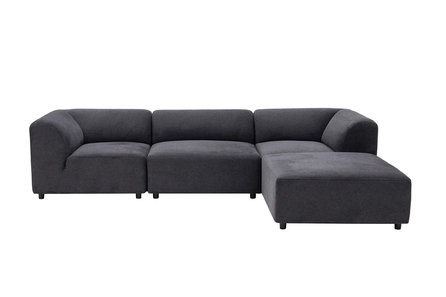 Alpha Right - Anthracite - Corner Sofa