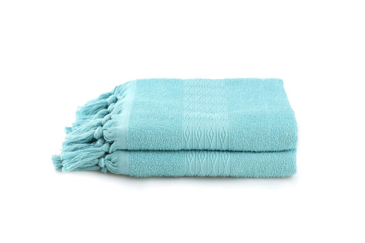 Terma - Turquoise - Bath Towel Set (2 Pieces)