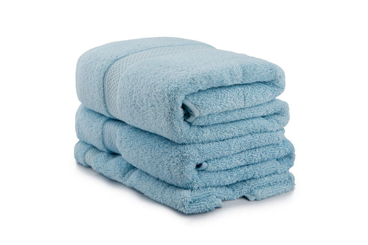 Colorful - Light Blue - Towel Set (3 Pieces)