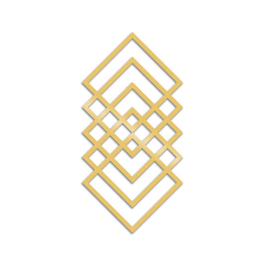 Geometry - Gold - Decorative Metal Wall Accessory