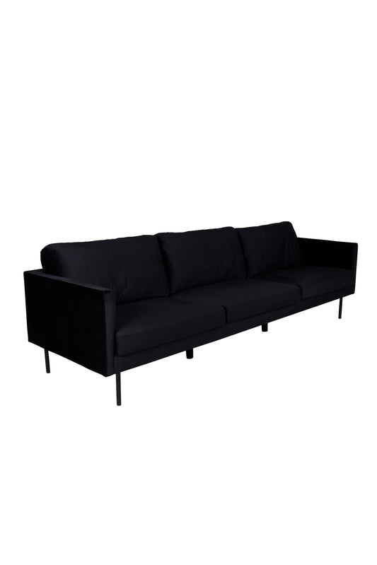 Zoom 3 personers Sofa - Sort velour / Outlet