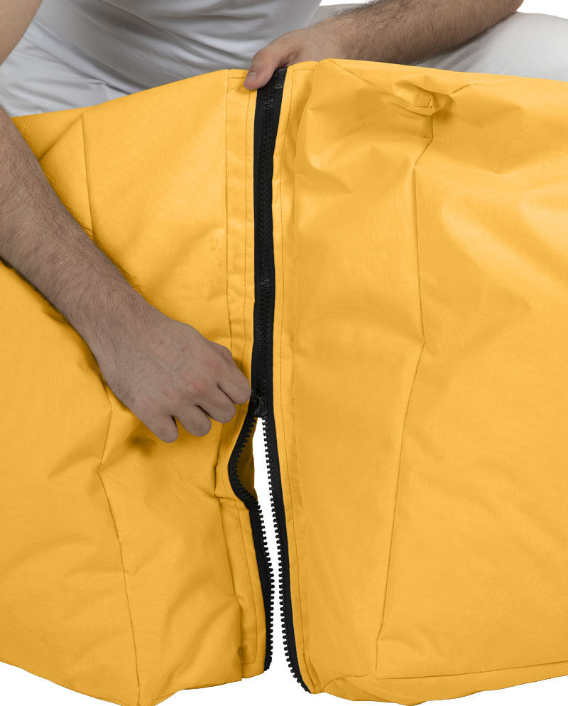 Siesta Sofa Bed Pouf - Yellow - Garden Bean Bag