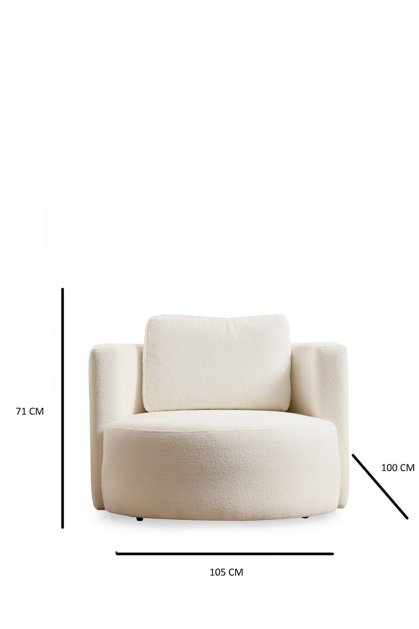 Asos Cream - Wing - Wing Chair