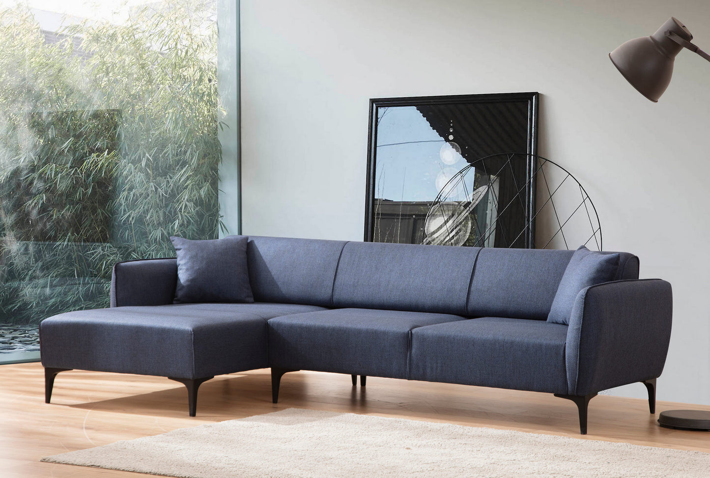 Belissimo Left - Blue - Corner Sofa