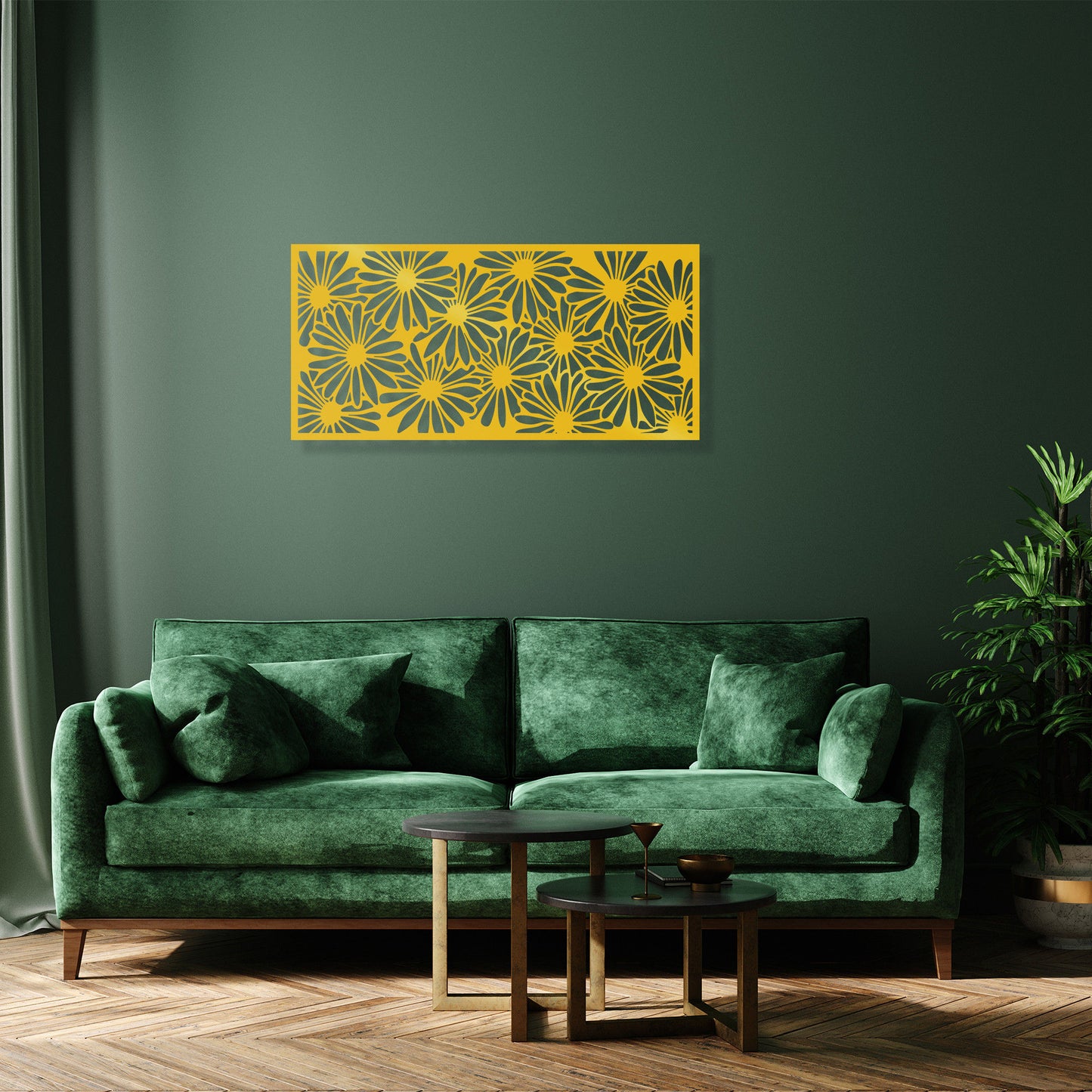 Decorative Panel 3 - Gold - Decorative Metal Wall Accessory