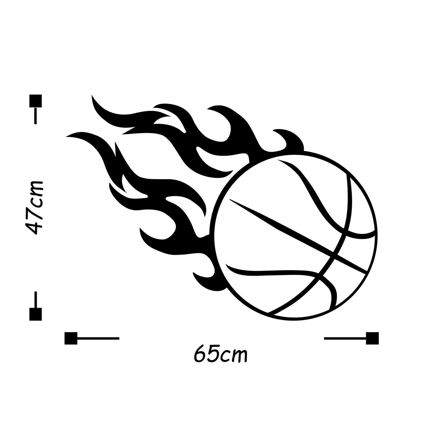 Fireball - Black - Decorative Metal Wall Accessory
