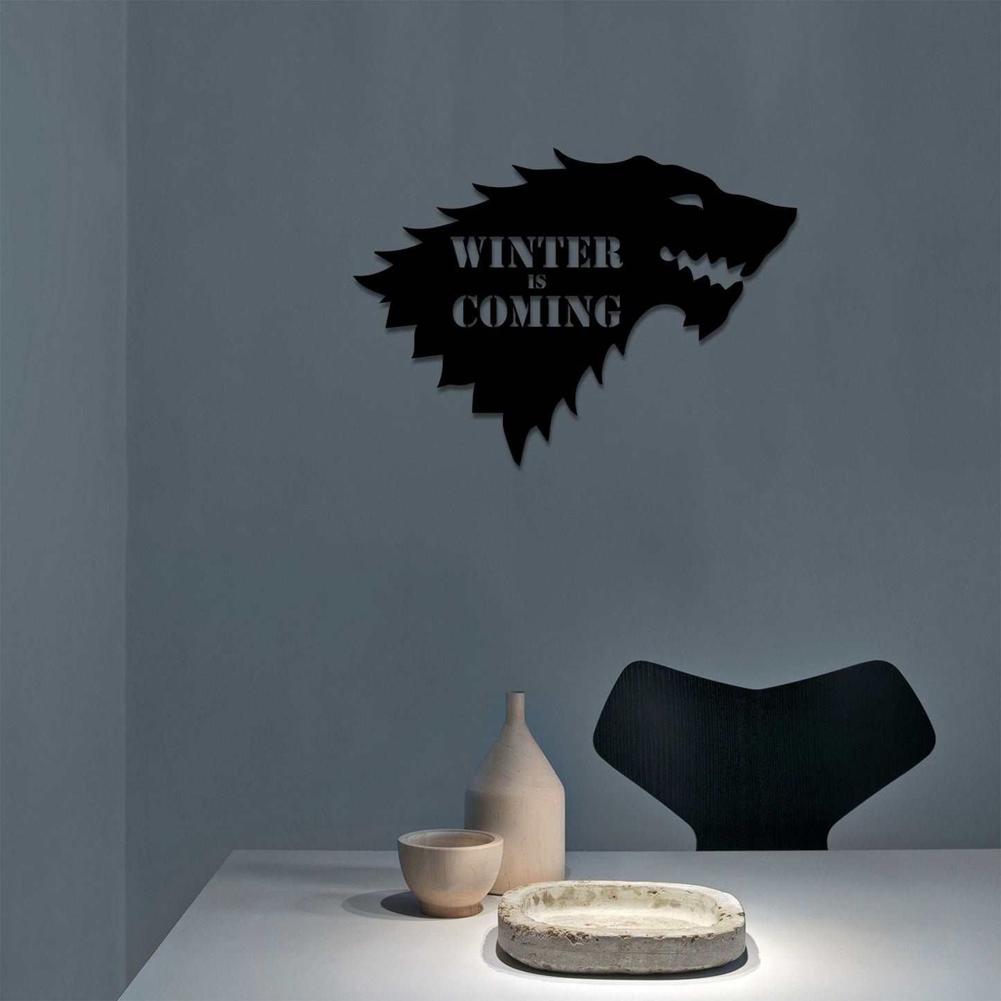 Winter İs Comming - Decorative Metal Wall Accessory