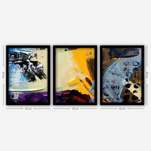 3SC21 - Decorative Framed Painting (3 Pieces)