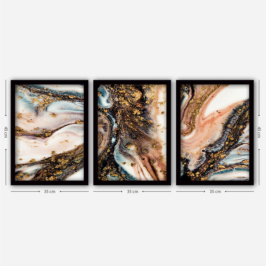 3SC23 - Decorative Framed Painting (3 Pieces)