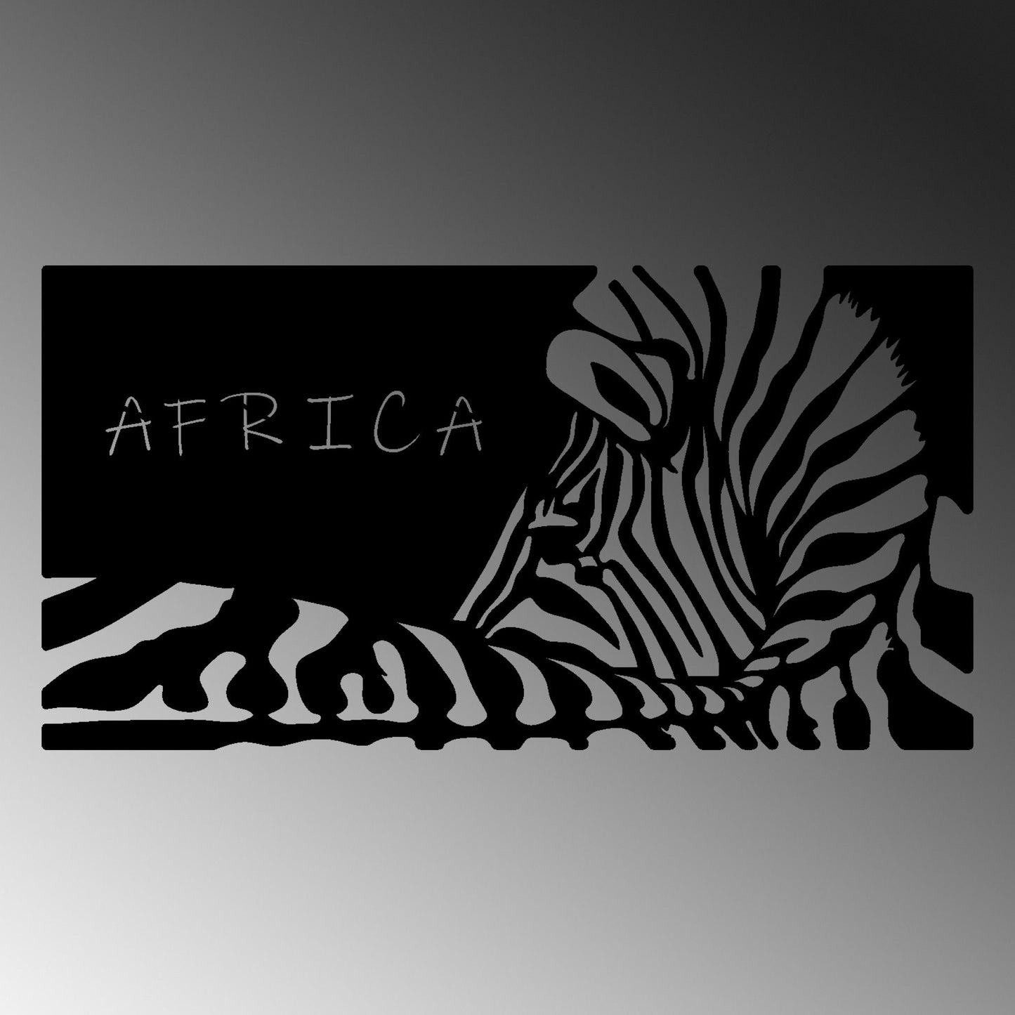 Africa - Decorative Metal Wall Accessory