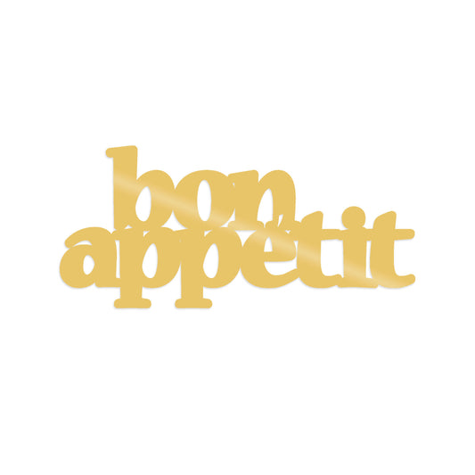 Bon Appetit 2 - Gold - Decorative Metal Wall Accessory