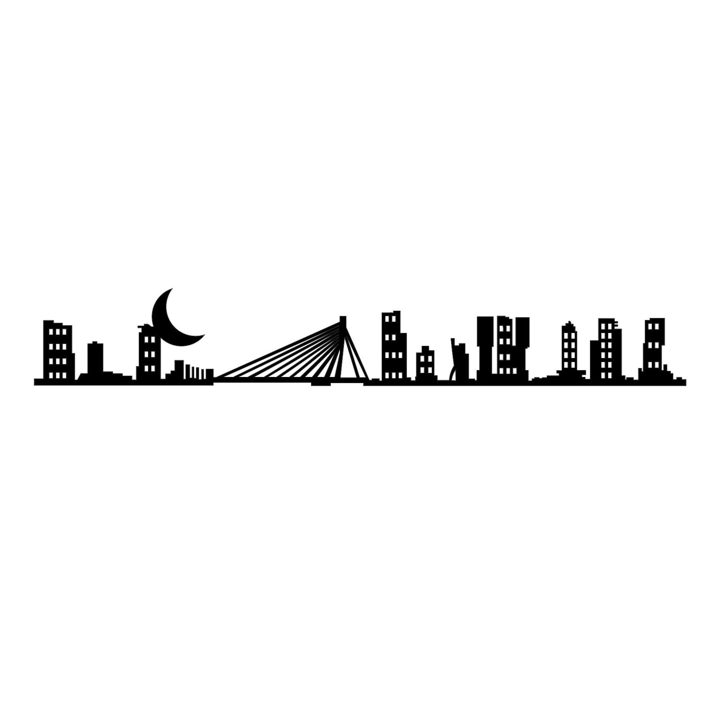 Rotterdam Skyline - Decorative Metal Wall Accessory