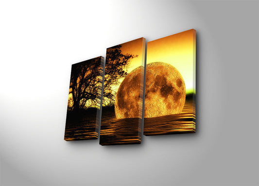3PATDACT-26 - Decorative Led Lighted Canvas Painting (3 Pieces)