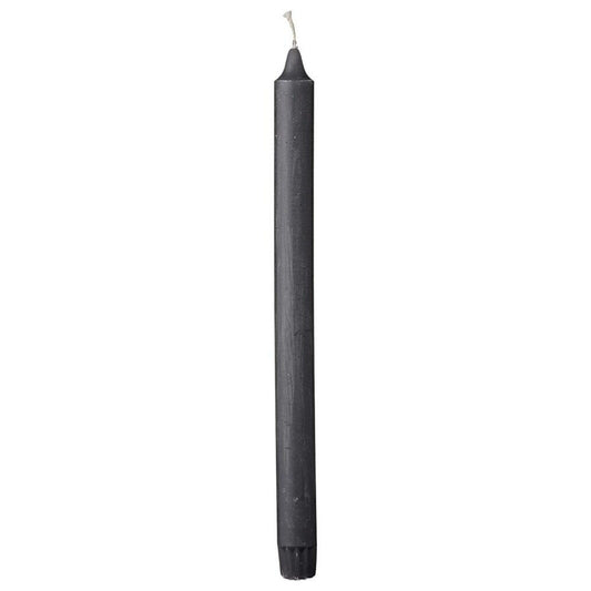 Rustic stagelys mørkegrå 28 cm.
