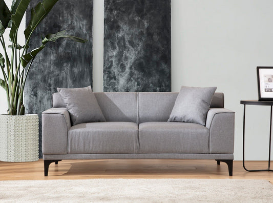 Petra 2 - Lysegrå - 2-sæders sofa