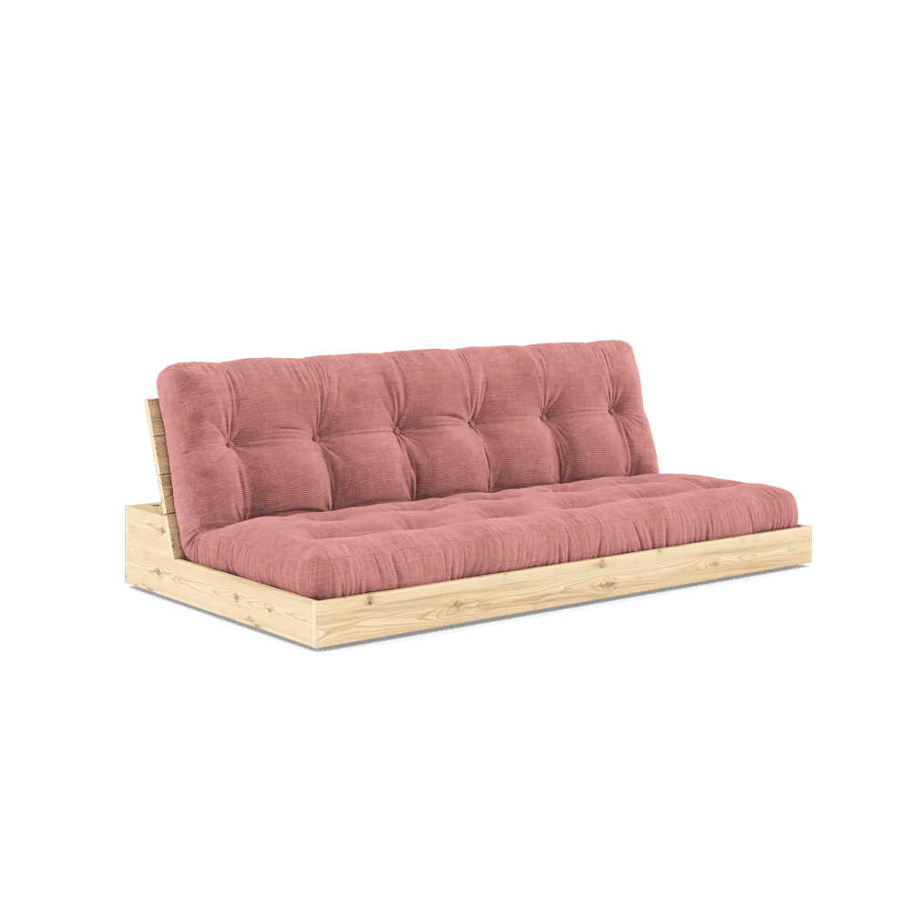 Base Clear Lacquered W. 5-Layer Mixed Mattress Sorbet Pink