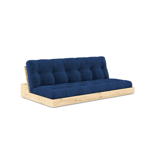 BASE CLEAR LACQUERED W. 5-LAYER MIXED MATTRESS ROYAL BLUE