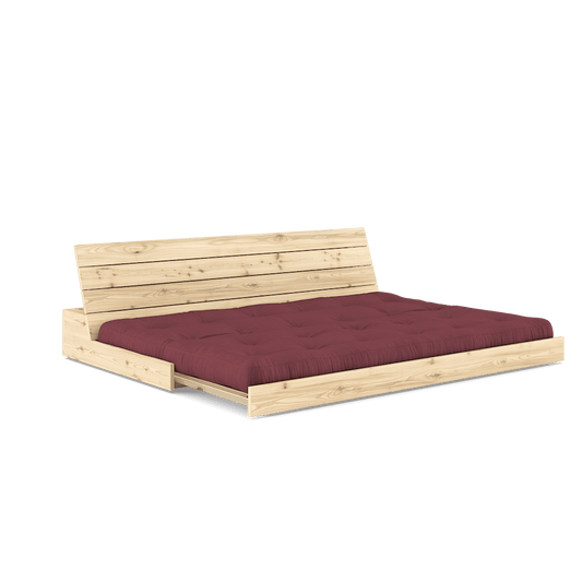 BASE CLEAR LACQUERED W. 5-LAYER MIXED MATTRESS BORDEAUX