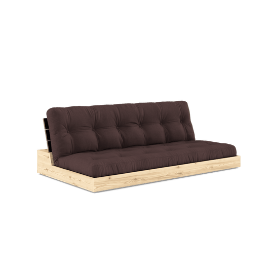 Base Black Night Lacquered W. 5-Layer Mixed Mattress Brown