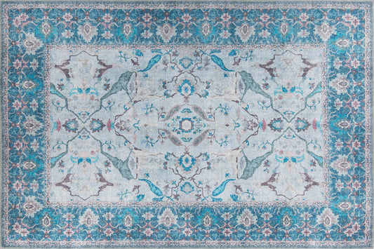 Dorian Chenille - Blå AL 333 - Tæppe (140 x 190)