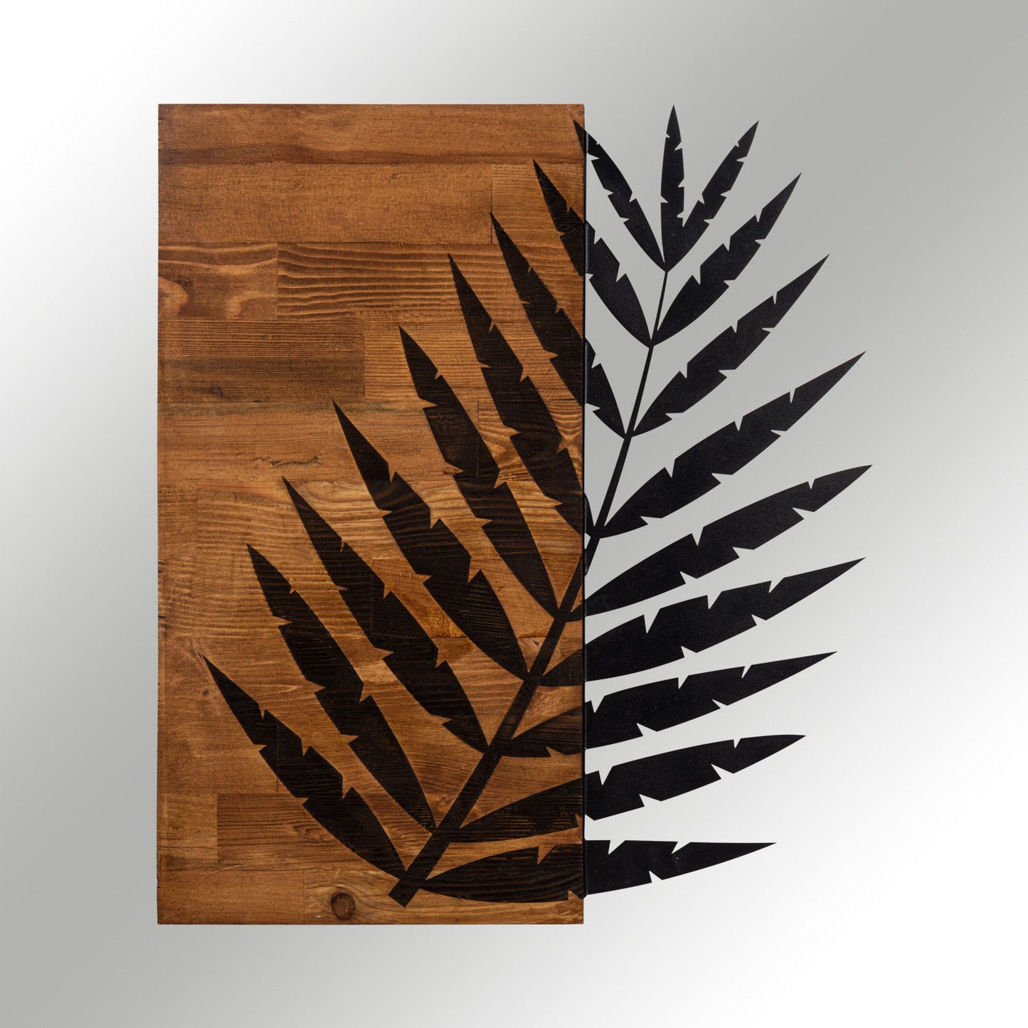 Leaf3 Metal Decor - Dekorativt trævægtilbehør