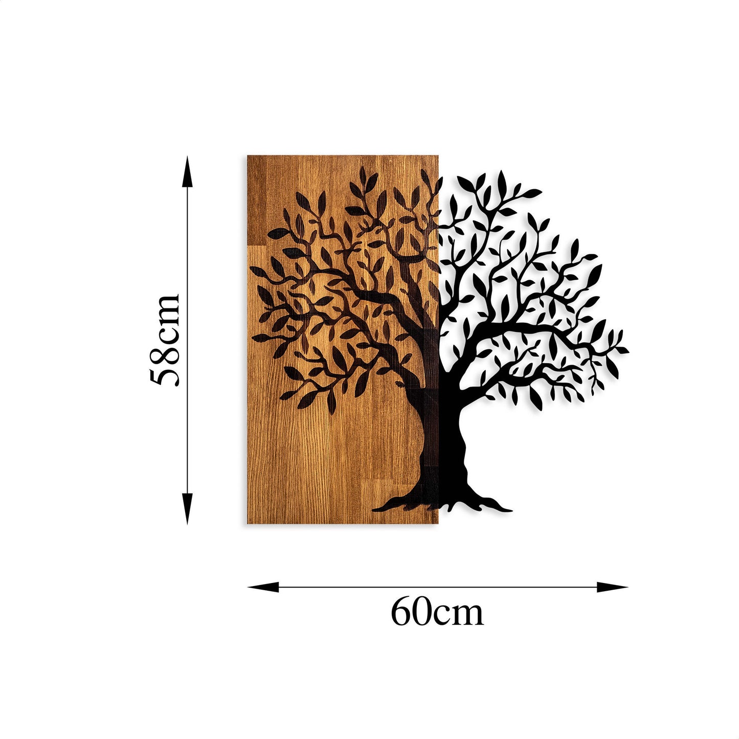 Mystisk træ - 371 - Dekorativt trævægstilbehør
