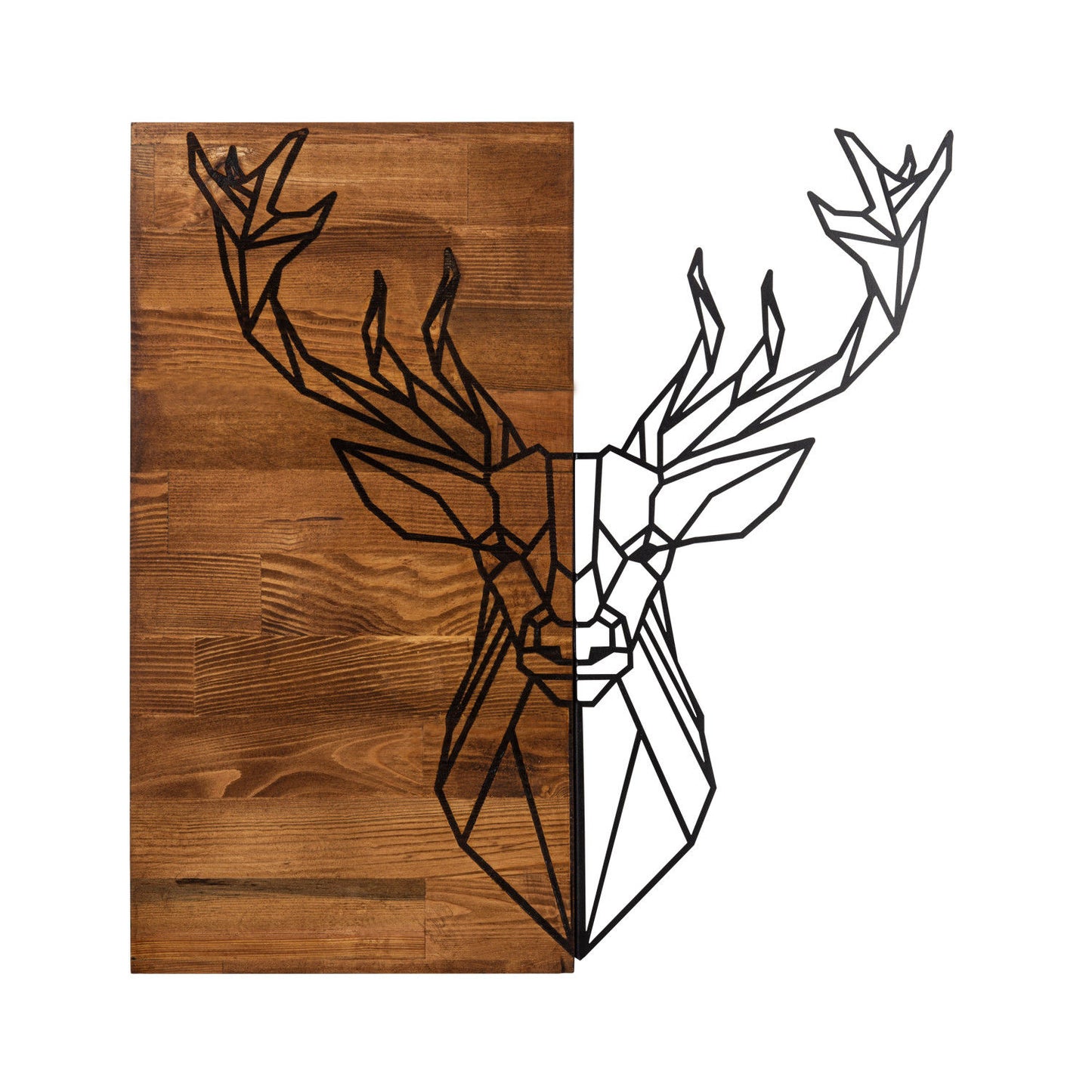 Deer1 - Dekorativt tilbehør til trævægge