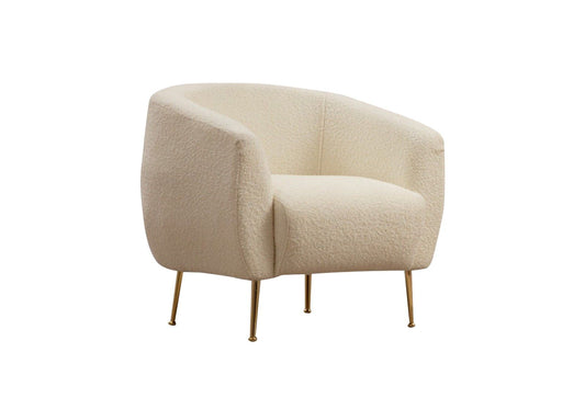 Eses Cream Bouclette - Wing Chair