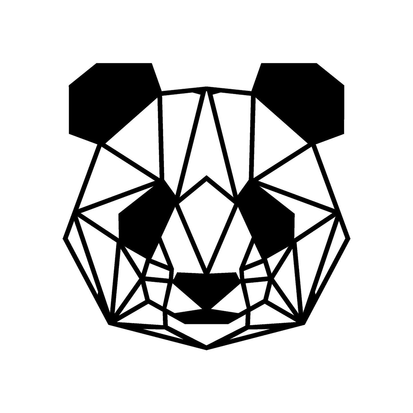 Panda - Sort - Dekorativt metalvægtilbehør