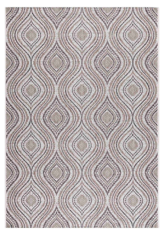 02069A - Brun, cremefarvet - tæppe (160 x 230)