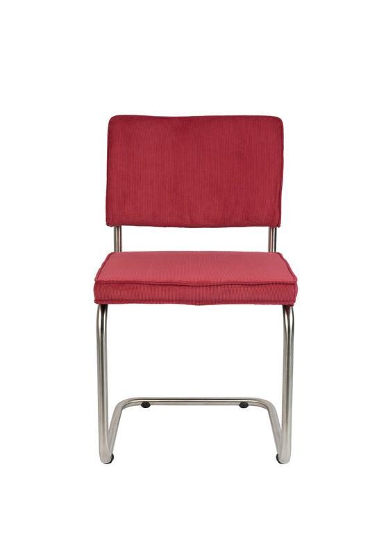 Zuiver | CHAIR RIDGE BRUSHED RIB RED 21A Default Title