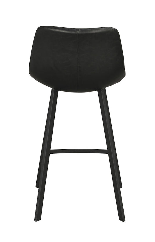 Rowico | Auburn barstol svart konstläder/svarta metall ben Default Title
