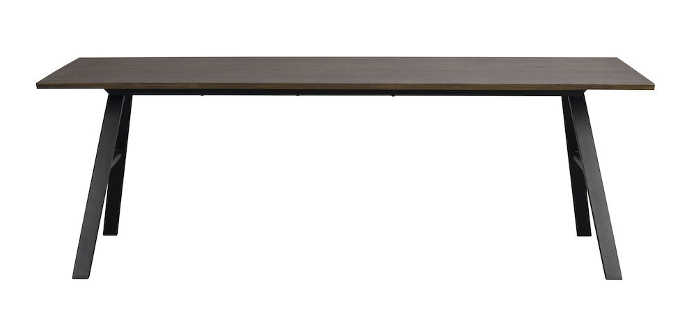 Rowico | Brigham matbord 220x90 brun vildek/svart met Default Title